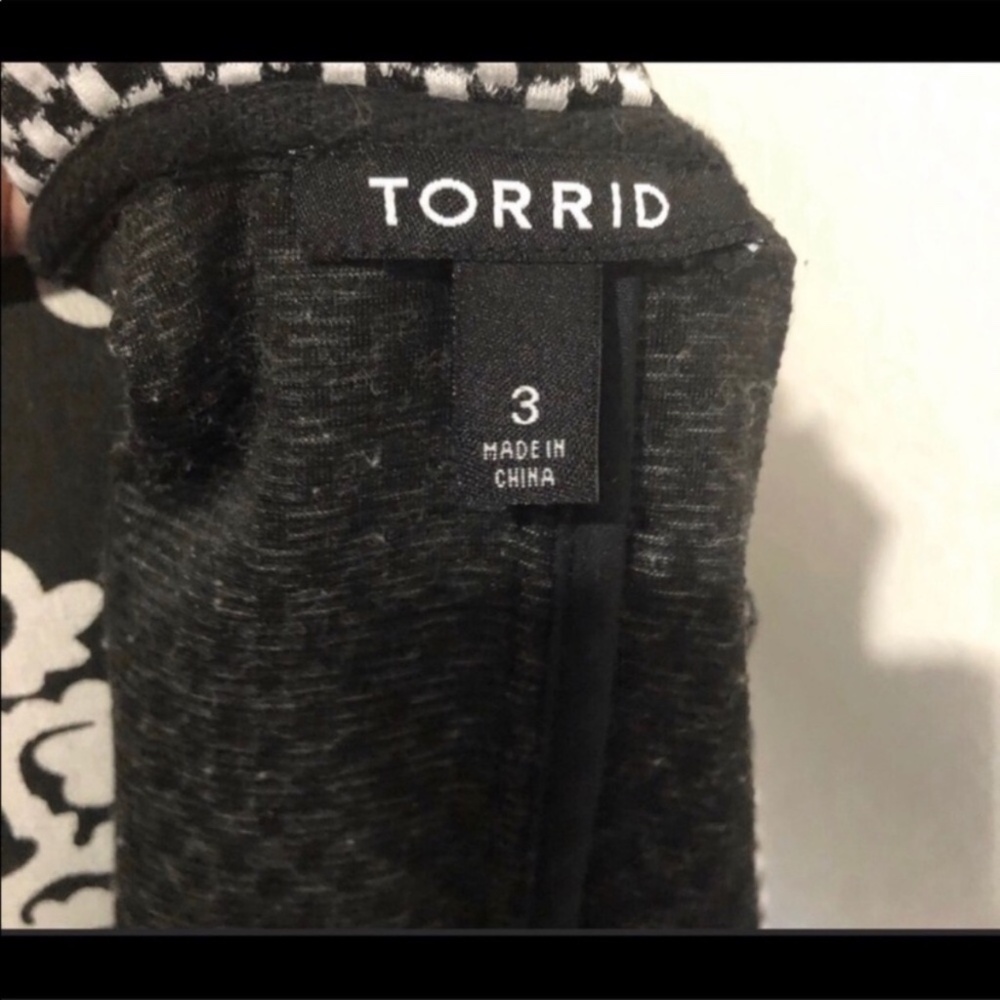 Torrid Checkered Blazer Jacket - image 3